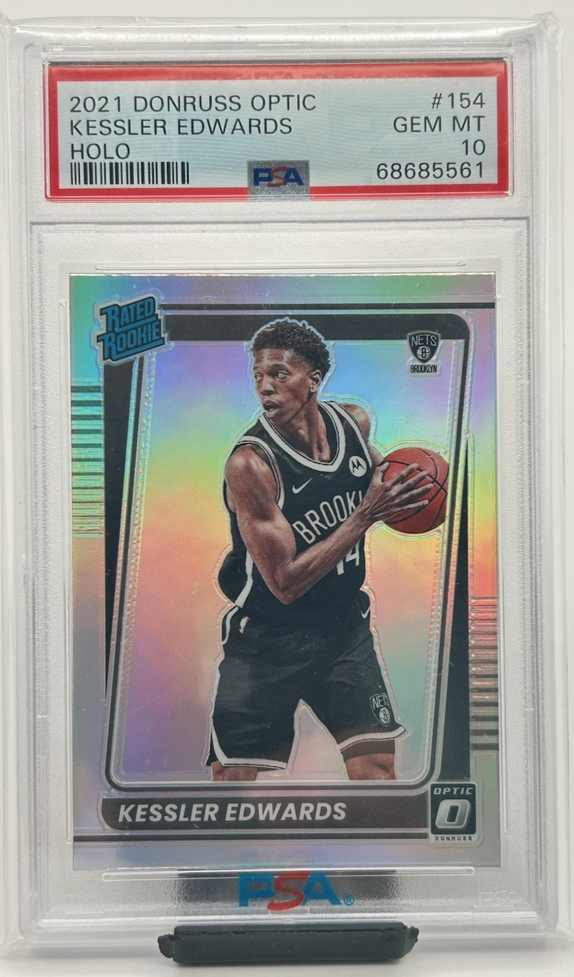 2021-22 Panini Donruss Optic Kessler Edwards Rated Rookie Holo PSA 10 Gem #154