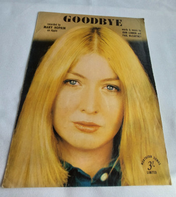 Goodbye - Words and Music by John Lennon & Paul McCartney -  Sheet Music 1969