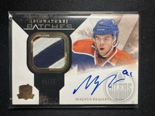 Magnus Paajarvi 2010-11 UD The Cup Signature Patches Game Used Patch Auto /75