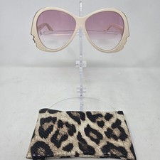 CHLOE Sunglasses CE 763S 103 White Gold Silhouette Frames Pink Gradient Y2K