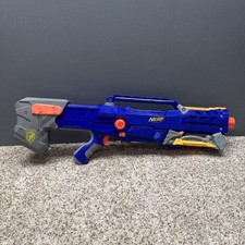 Nerf N-Strike Longshot CS-6 Blue Gray Yellow Sniper Dart Gun Blaster 2006 Rare
