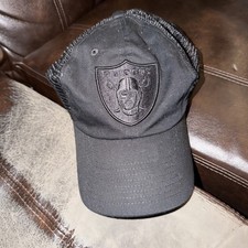 Las Vegas Raiders NFL Fanatics Classic Black Fundamental Adjustable OSFM Hat NWT