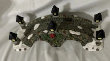 Christmas Village Bridge Lights Accessories Covered Bridge Ice Enchanted Forest