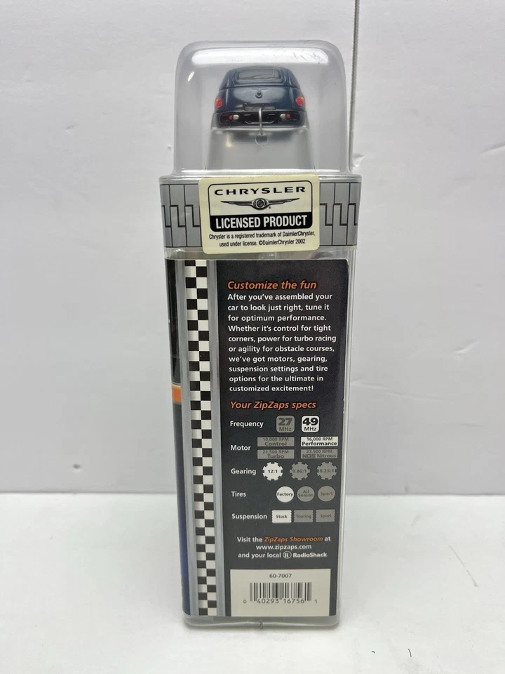 Zip Zaps Micro RC Chrysler PT Cruiser 1:64 Scale Radio Shack New Sealed NOS - Image 3 of 4