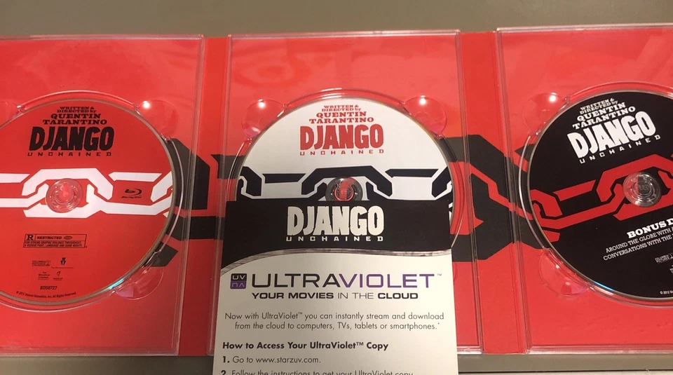 Django Unchained (Blu-ray + DVD, 2012, 3-Disc Set) Best Buy Exclusive Free Ship - Image 2 of 4