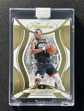 2024-25 Panini Flawless Basketball Amen Thompson #51 Gold Diamond Rockets /10
