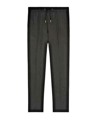 The Kooples Paris Men s Elasticated Wool Trouser Cuff Hem 38 US BLACK EU 46 $345