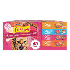 Purina Friskies Surfin' and Turfin', Wet Cat Food, 5.5 oz Cans 48 Count 