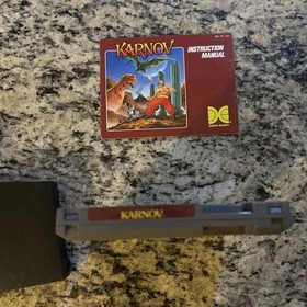 Karnov (Nintendo Entertainment System 1988) NES Tested Working with Manual