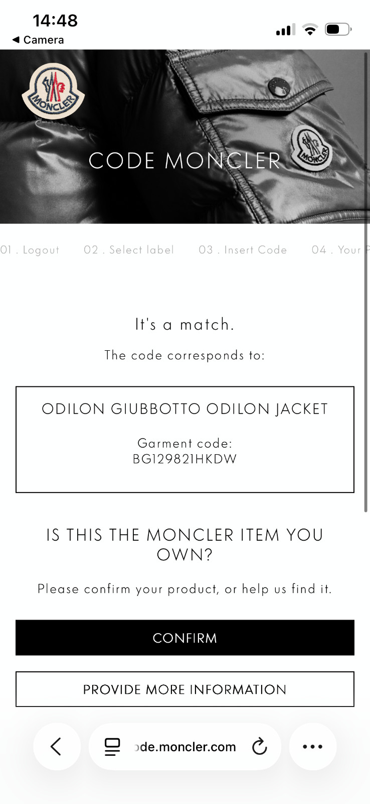 Authentic MONCLER Odilon Down Puffer Jacket Coat … - image 23