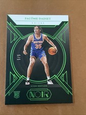 2024-25 Panini Noir Pacome Dadiet #187 Rookie Icon Edition Holo FOTL Green 5/5