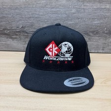 CK Worldwide Hat Cap Snap Back Black TIG Weld...
