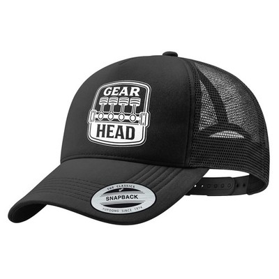Gear Head Snapback Trucker Cap Mütze Kappe Motorrad Piston Patch Mesh