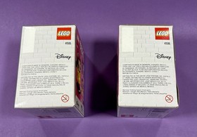 LEGO BRICKHEADZ Beauty and the Beast Lot: Belle 41595 and Beast 41596 NEW SEALED