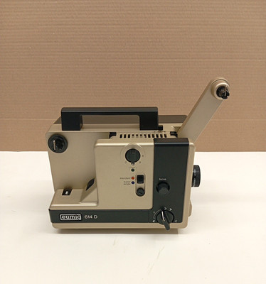 Eumig 614D Super 8 Stumm Filmprojektor Netzkabel Anleitung gereinigt getestet