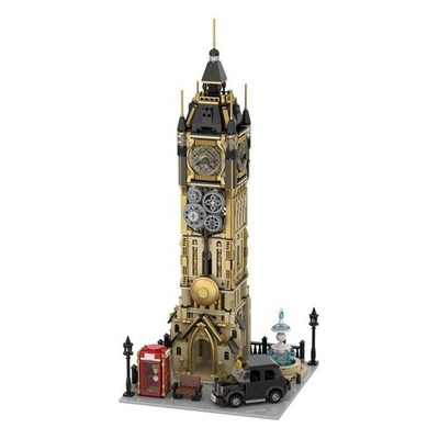Steampunk Clock Tower Pantasy Original-Joyside Klemmbausteine 2460 Teile 58 cm