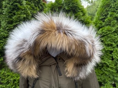 DEREK LAM 10 CROSBY LODEN Puffer Down Filled JACKET COAT Real FOX
