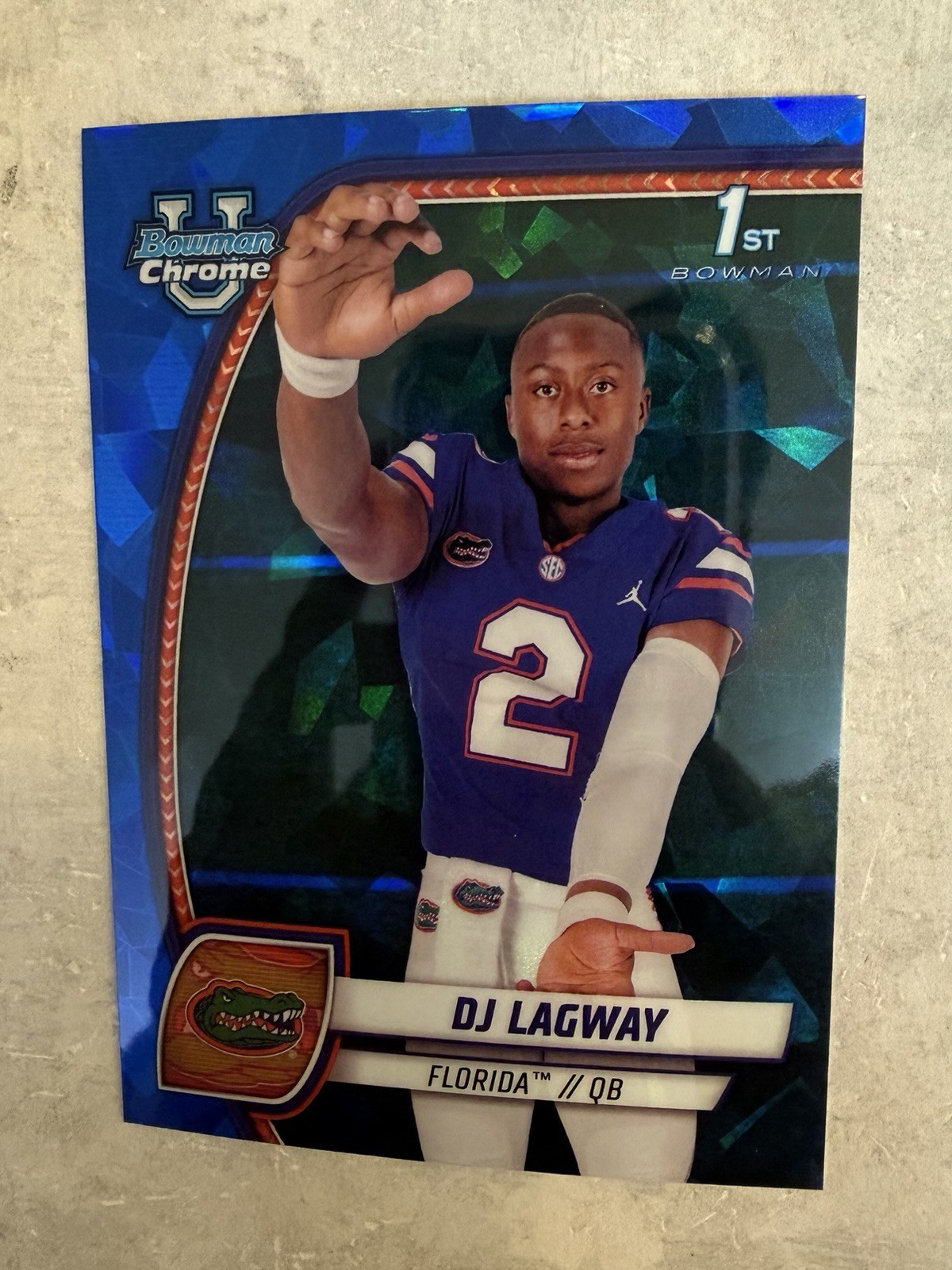 2024 Bowman Chrome U Sapphire DJ Lagway Florida 1st #63