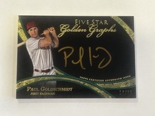 Paul Goldschmidt 2014 Topps Five Star Golden Graphs Gold /15 SSP Diamondbacks