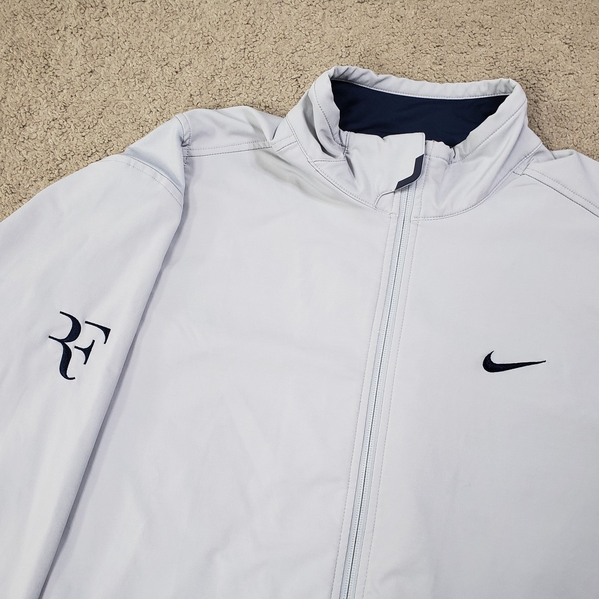 フェデラー 2012 ウィンブルドン RFジャケット nike Nike RF 2012 Roger Federer Men's Tennis Jacket Size 2XL XXL Gray