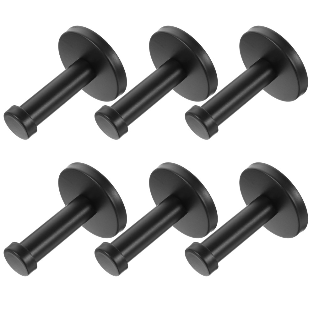 6-Pack Stainless Steel Wall Mounted Coat Hooks for Clothes