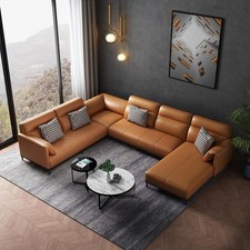 Living Room Corner Couch Design Corner Sofa Furniture Leather Upholstery Couch Sofa Living Area