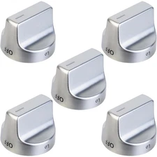 5 Pack W11239985 W10850015 Range Gas Control Knobs WFG550S0HZ0 WFG525S0JV0