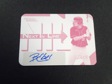 Brady Ebel 2025 LEAF METAL NEXT IN LINE MAGENTA PRINTING PLATE 1/1 Card #NLBE1