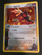 Team Magma's Aggron 7/95 Pokémon 2004 ☆ Authentic ☆