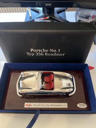Maisto Porsche No1 Typ 356 Roadster Rhodium - Bild 3 von 7