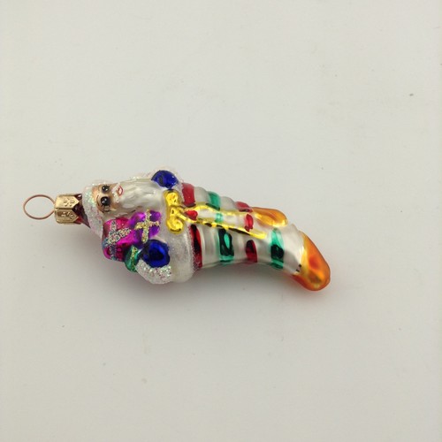 Christopher Radko Ornament Put The Loot In The Boot Santa Blown Glass Christmas - Picture 2 of 7