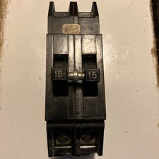 ZINSCO SYLVANIA CHALLENGER GTE Q215 2 Pole 15 AMP Type QC Tandem Circuit Breaker