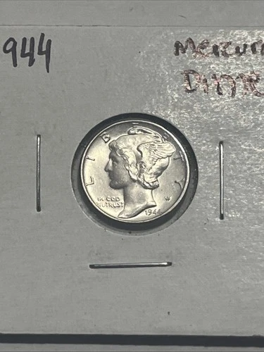 Photo of a 1944-P Mercury Dime from an eBay listing that sold on Jul 20, 2026