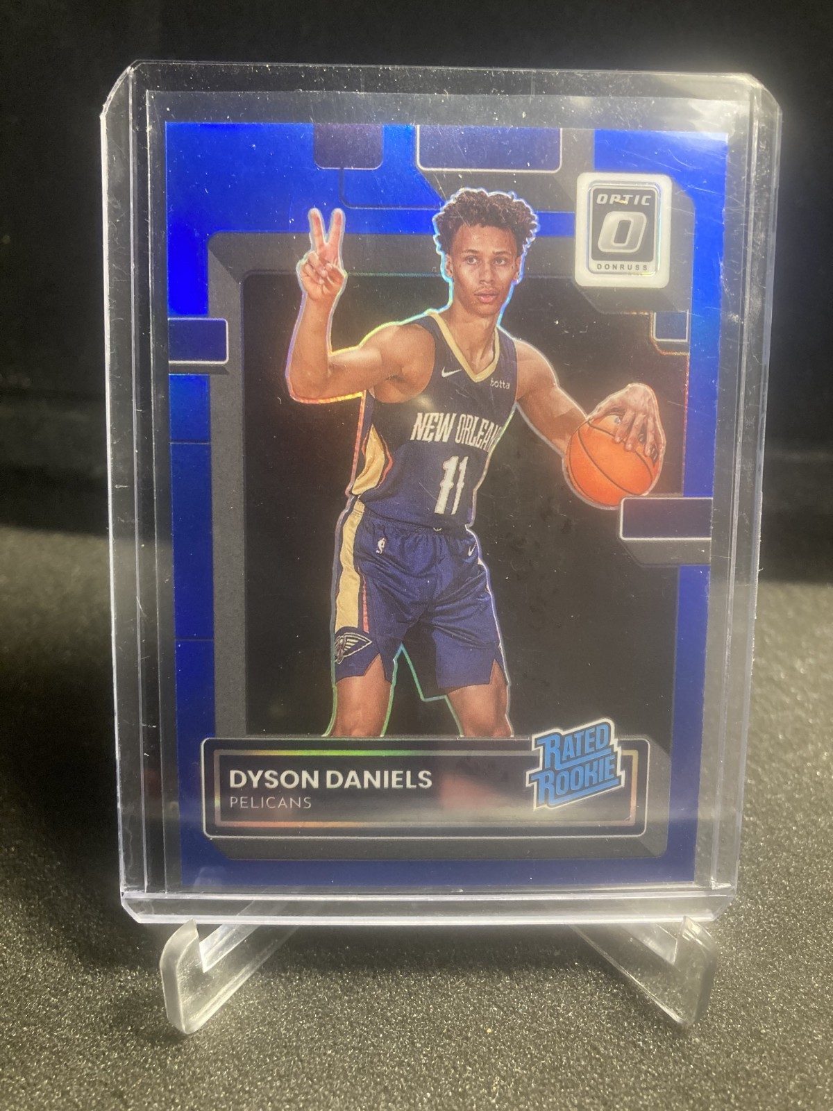 2022-23 Panini Donruss Optic Dyson Daniels #250 Blue Rated Rookie 41/49 RC