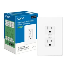 TP Link Tapo Smart Plug P210M Wi Fi in Wall Outlet Matter Compatible Energy M