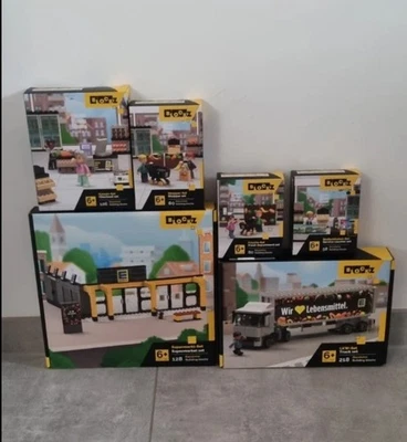 EDEKA BLOCKZ Klemmbausteine Komplett-Set - 6 Sets 6 Stück Komplett Limited OVP