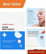 Hydrocolloid Acne Dots - 30 Translucent Patches for Quick Healing Protection