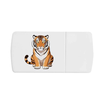Pillendose ''Bengalischer Tiger'' mit Tablettenteiler (PI00040575)