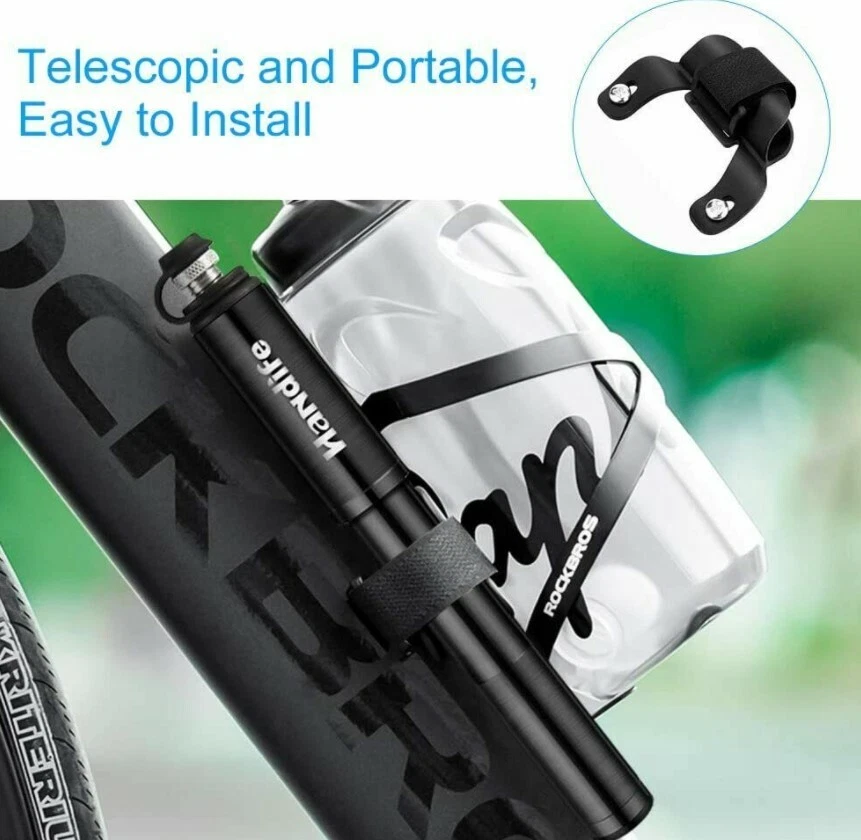 Bike mini pump 160 PSI aluminum alloy portable mini bicycle tire universal pump