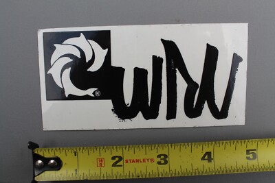 WRV Wave Riding Vehicles Surfboards Dolphin Black V60B Vintage Surfing  STICKER