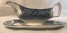 Antique Wood & Sons Staffordshire Blue Trasferware KHOTAN Gravy Sauce Boat — photo 1