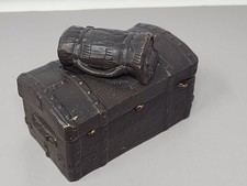 Vintage Resin/Ceramic? Trinket Box With Golf Bag Lid Design Signed WSYS 143