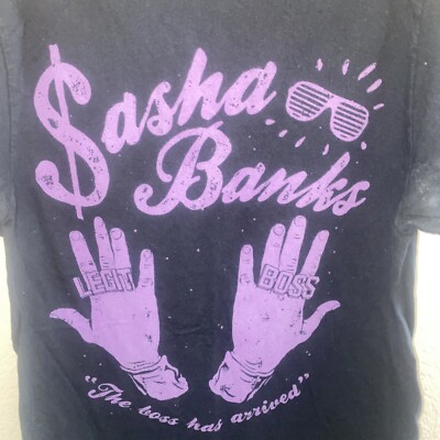Sasha Banks Legit Boss  The Boss Has Arrived  Men s Size Small T-Shirt