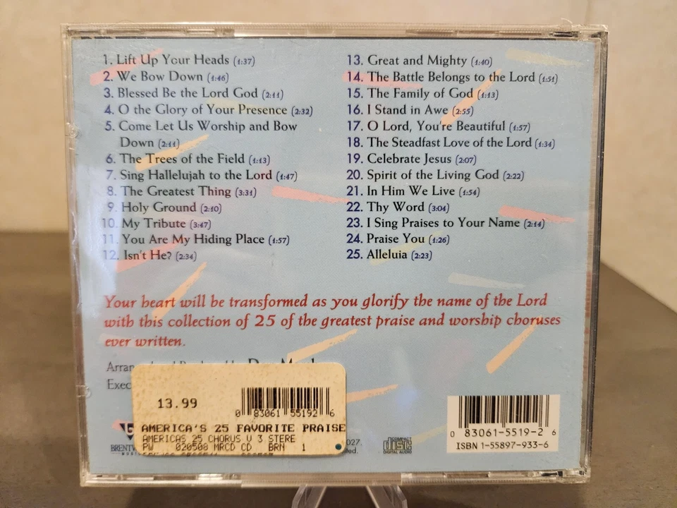 New Sealed America's 25 Favorite Praise & Worship Choruses Vol 3 CD *See Desc* - Image 3 of 4