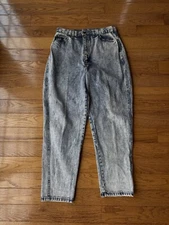 Vintage 80’s PS Gitano Acid Wash High Rise Mom Jeans Blue Womens W29” X L29”