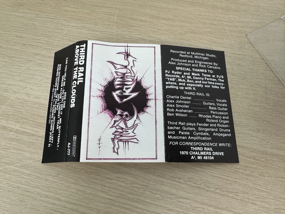 Third Rail - Above The Clouds - RARE Ann Arbor, MI Band Heavy Metal Demo Tape Foto 4 de 4
