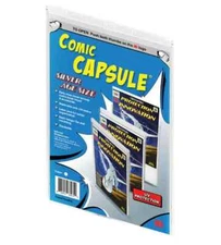 Silver Age Size ComicCapsule - Clear Or Black With Or Without Bag & Board