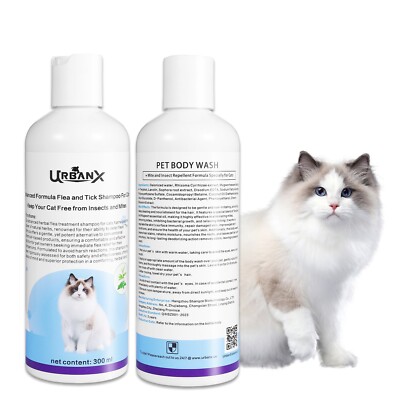 Cat Shampoo | All-in-one Cat Shampoo | Hypoallergenic Itch Relief &Moisturizing