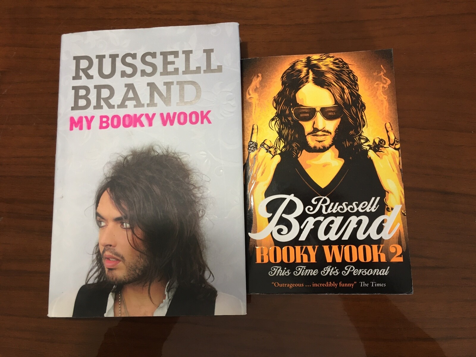 My Booky Wook by Russell Brand (Hardcover 2007) + Booky Wook 2 (Paperback 2009)