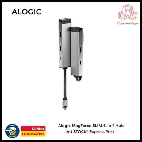 Alogic MagForce SLIM 6-in-1 Hub *AU STOCK* Express Post *